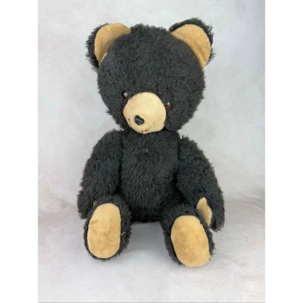 Vintage 1940s Teddy Bear Well Loved Moving Limbs Large